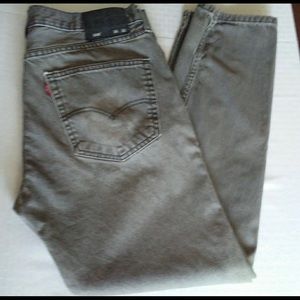 Men's Levi's 508 gray straight leg jeans sz 36X32